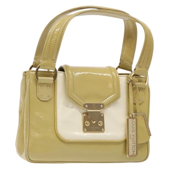 LOUIS VUITTON Cruise Line Sac Bicolor Hand Bag Enamel Yellow M92547 Auth BA4124 - Picture 1 of 16